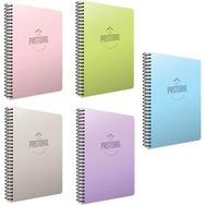 Gıpta Pastoral Spiralli 96 Yaprak Pp Kapak 17X24 cm Çizgili 5 Adet Defter