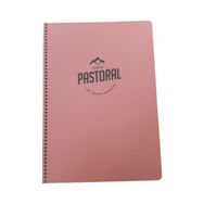 Gıpta Pastoral Spiralli Pp Kapak 60 Yaprak A4 Kareli Pastel Pembe Defter