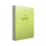 Gıpta Pastoral Spiralli Yeşil Plastik Kapak 72 Yaprak A4 Çizgili Defter