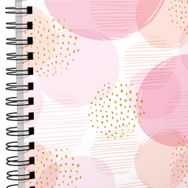 Gıpta Pembe Beyaz 10x15 cm 100 Yaprak Kareli Not Defteri