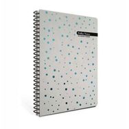 Gıpta Polka Notes Mavi Benekli Sert Kapak 120 Yaprak 17x24 cm Çizgili Spiralli Defter