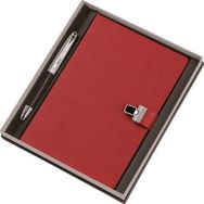 Gıpta Prımus Set S1312 Iplik Dikişli Deri Roller Kalem Ajanda