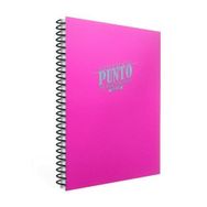 Gıpta Punto Pembe Plastik Kapak 80 Yaprak A4 Kareli Spiralli Defter