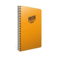 Gıpta Punto Spiralli Turuncu Plastik Kapak 80 Yaprak A4 Çizgili Renkli Defter
