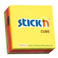 Gıpta Stickn 50x50 mm Neon 5 Renk Küp 250 Yaprak Yaprak Not Defteri