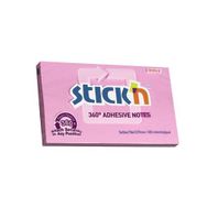Gıpta Stickn 76x127 mm 360 Derece Yapışkanlı Pembe 100 Yaprak Not Defteri