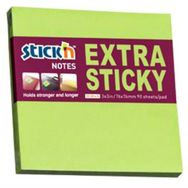 Gıpta Stickn 76x76 mm Extra Yapışkanlı Neon Yeşil 90 Yaprak Not Defteri