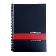 Gıpta The Ring Book Kırmızı Şeritli Pp Kapak 80 Yaprak A4 Kareli Spiralli Defter