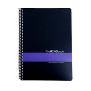 Gıpta The Ring Book Mor Şeritli Pp Kapak 80 Yaprak A4 Kareli Spiralli Defter