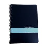Gıpta The Ring Book Turkuaz Şeritli Pp Kapak 80 Yaprak A4 Kareli Spiralli Defter