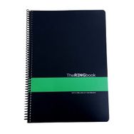 Gıpta The Ring Book Yeşil Şeritli Pp Kapak 80 Yaprak A4 Kareli Spiralli Defter