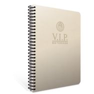 Gıpta Vip 1080 Krem Deri Kapak A4 140 Yaprak Çizgili Spiralli Defter