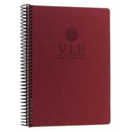 Gıpta Vip Bordo Sert Kapak 140 Yaprak A4 Kareli Spiralli Defter