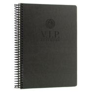 Gıpta Vip Füme Sert Kapak 140 Yaprak 17x24 cm Çizgili Spiralli Defter