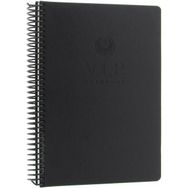 Gıpta Vip Siyah Sert Kapak 140 Yaprak 17x24 cm Çizgili Spiralli Defter