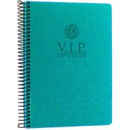 Gıpta Vip Turkuaz Sert Kapak 140 Yaprak 17x24 cm Çizgili Spiralli Defter