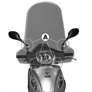 Givi A297A SYM Symphony SR 125 10-16 Rüzgar Siperlik Bağlantısı
