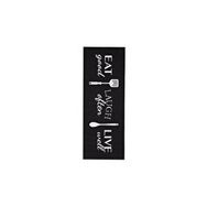Giz Home Siyah 75x200 cm Joy Eat Mutfak Halısı
