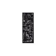 Giz Home Siyah 75x200 cm Joy Tools Mutfak Halısı