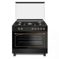 GL General Desıre 90 Cm Kuzine Rustik Siyah Fırın