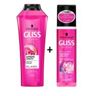 Gliss 400 ml Supreme Length Uzun Saçlara Özel Şampuan + 200 ml Sıvı Saç Kremi