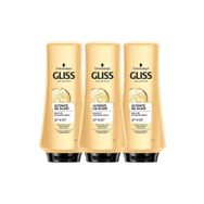 Gliss 445 Ultimate Oil Elixir Besleyici 360 ml 3'lü Saç Kremi Seti
