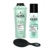 Gliss 500 ml Nutribalance Dökülme Karşıtı Şampuan + 200 ml Sıvı Saç Kremi + Tarak
