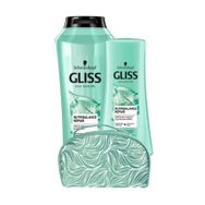 Gliss 500 ml Nutribalance Şampuan + 360 ml Saç Kremi + Makyaj Çantası