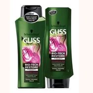 Gliss Bio-Tech 360 ml + Saç Kremi 360 ml Güçlendirici Şampuan