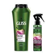 Gliss Bio-Tech Restore 500 ml Güçlendirici Şampuan+100 ml Saç Bakım Parfümü Seti