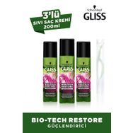 Gliss Bio Tech Restore Sıvı 3x200 ml Saç Kremi