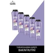 Gliss Blonde 5x250 ml Perfector Mor Şampuan