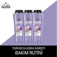 Gliss Blonde Perfector 3x250 ml Turunculaşma Karşıtı Mor Şampuan