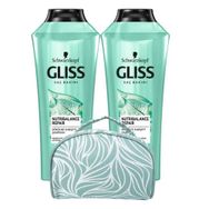 Gliss Nutribalance 2x360 ml Şampuan + Makyaj Çantası