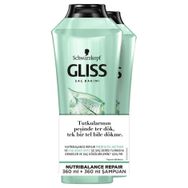 Gliss Nutribalance Repair Dökülme Karşıtı 2x360 ml Şampuan