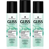 Gliss Nutribalance Repair Dökülme Karşıtı Durulanmayan 200 ml 3'lü Sıvı Saç Kremi