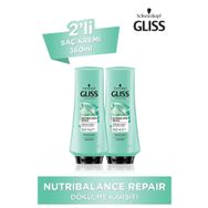 Gliss Nutribalance Repair Saç Dökülmesi Karşıtı 360 ml x 2 Adet Saç Kremi