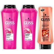 Gliss Supreme Length 500+360 ml Şampuan + Gliss Magnificent 400 ml Saç Kremi
