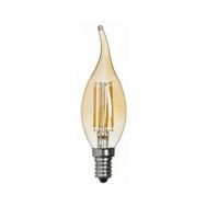 Global K2 KES600 10 Adet 4W E14 2700K Sarı Led Flamanlı Kıvrık Buji Rustik Ampul