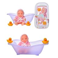 Global Toys Roza Bebeğimin Banyo Keyfi Küvetli-Ördekli Bornoz Setli Bebek