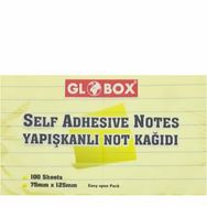 Globox 1026 75x125 mm 100 Yaprak Çizgili Not Kağıdı