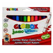 Globox Yıkanabilir 12 Renk Jumbo Keçeli Kalem