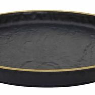 Globy Açık Büfe Yellow 29x29x3 cm Yuvarlak Servis Sunum Tabak