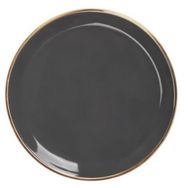 Glore 26 cm Solid Antrasit Tekli Servis Tabak