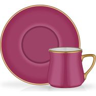 Glore Colored Mürdüm 6'lı Türk Kahvesi Fincanı