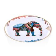 Glore Elephant 31 cm Beyaz Cam Sunum Tepsisi