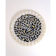 Glore Leopar 6'lı Wavy Servİs Tabağı