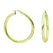 Glorria Burgu Halka 4 cm Gümüş Küpe