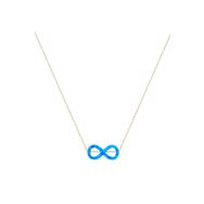 Glorria DU0096 Altın Opal Sonsuzluk Kolye