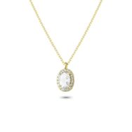 Glorria EG0361 Oval Anturaj Gümüş Kolye